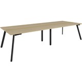 RAPIDLINE ETERNITY MEETING TABLE 3200 X 1200MM NATURAL OAKBLACK