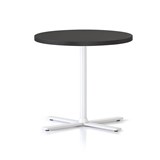 RAPIDLINE KOLO SIDE AND COFFEE TABLE 500 X 457MM BLACK TOP AND WHITE PC FRAME