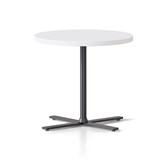 RAPIDLINE KOLO SIDE AND COFFEE TABLE 500 X 457MM WHITE TOP AND BLACK PC FRAME