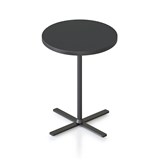 RAPIDLINE KOLO SIDE AND COFFEE TABLE 500 X 587MM BLACK TOP AND BLACK PC FRAME