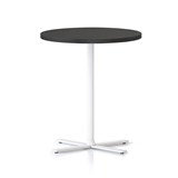RAPIDLINE KOLO SIDE AND COFFEE TABLE 500 X 587MM BLACK TOP AND WHITE PC FRAME