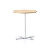 RAPIDLINE KOLO SIDE AND COFFEE TABLE 500 X 587MM NATURAL OAK TOP AND WHITE PC FRAME