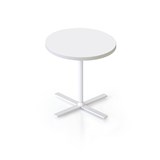 RAPIDLINE KOLO SIDE AND COFFEE TABLE 500 X 587MM WHITE TOP AND WHITE PC FRAME