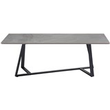 RAPIDLINE PIEDRA COFFEE TABLE 1200 X 600MM GREY CARRARA