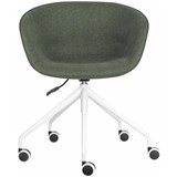 RAPIDLINE PIXEL TUB CHAIR ON 5 STAR BASE OLIVEWHITE