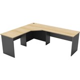 RAPID WORKER CORNER WORKSTATION COMPLETE 2100 X 1800 X 600MM OAKIRONSTONE