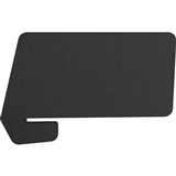 RAPIDLINE ECO PANEL SLIDE OVER DESK SCREEN 820 X 400MM BLACK