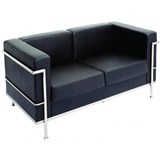 RAPIDLINE SPACE LOUNGE 2 SEAT PU BLACK