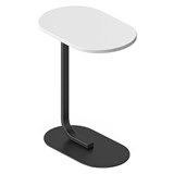 RAPIDLINE SELENE SIDE TABLE NATURAL WHITE TOP BLACK BASE