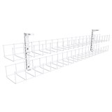 RAPIDLINE DUAL TIER CABLE BASKET ONLY 1250MM WHITE