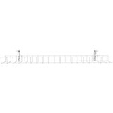 RAPIDLINE SINGLE TIER CABLE BASKET ONLY 2050MM WHITE