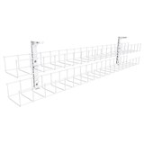 RAPIDLINE DUAL TIER CABLE BASKET ONLY 650MM WHITE
