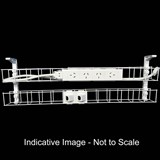 RAPIDLINE DUAL TIER CABLE BASKET 1250MM  GPO X 4  DATA TILES X 2  LEAD LENGTH 2M