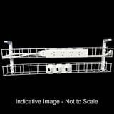 RAPIDLINE DUAL TIER CABLE BASKET 1550MM  GPO X 4  DATA TILES X 3  LEAD LENGTH 25M