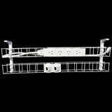 RAPIDLINE DUAL TIER CABLE BASKET 650MM  GPO X 4  DATA TILES X 2  LEAD LENGTH 15M