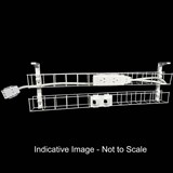 RAPIDLINE DUAL TIER CABLE BASKET 950MM  GPO X 2  DATA TILES X 2  LEAD LENGTH 15M