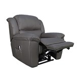RAPIDLINE HOME ELEVATE TEXAS LIFT CHAIR DUAL MOTOR EXTRA LARGE LEATHER DARK GREY