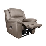 RAPIDLINE HOME ELEVATE TEXAS LIFT CHAIR DUAL MOTOR EXTRA LARGE LEATHER TAUPE