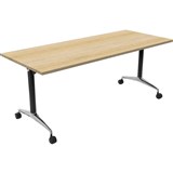 RAPIDLINE TYPHOON FLIP TOP TABLE 1800 X 750 X 750MM NATURAL OAK