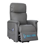 RAPIDLINE HOME ELEVATE TYNI LIFT CHAIR DUAL MOTOR EXTRA SMALL LEATHER DARK GREY