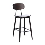 DURAFURN AUSTIN CHAIR BARSTOOL PLY SEAT 500 X 550 X 750MM WENGE