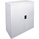 RAPIDLINE GO SWING DOOR CUPBOARD 2 SHELVES 1015 X 910 X 450MM SILVER GREY