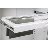 GO STEEL TAMBOUR DOOR CUPBOARD ADDITIONAL ROLL OUT SUSPENSION FILE FRAME 900MM WHITE CHINA