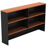 OM OVERHEAD HUTCH 1350 X 325 X 1080MM CHERRYCHARCOAL