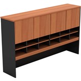 OM PIGEON HOLE HUTCH 1800 X 370 X 1080MM CHERRYCHARCOAL