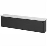 LOGAN RECEPTION HOB 1500 X 300 X 450MM WHITEIRONSTONE