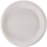 HUHTAMAKI FUTURE FRIENDLY ROUND PLATE SUGARCANE 7 INCH PACK 50