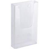 ITALPLAST BROCHURE HOLDER WALL MOUNT DL CLEAR