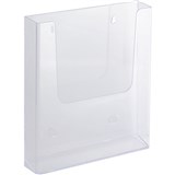 ITALPLAST BROCHURE HOLDER WALL MOUNT A4 CLEAR