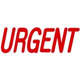 DESKMATE PREINKED MESSAGE STAMP URGENT RED
