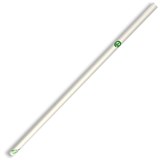 BIOPAK BIOSTRAW STRAW 6 X 197MM WHITE PACK 250
