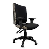 ORANGE DUST KATHERINE CHAIR WITH ARMS HIGH BACK 510 X 450 X 990MM DOTS BLACK