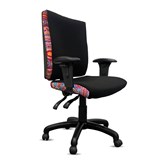 ORANGE DUST KATHERINE CHAIR WITH ARMS HIGH BACK 510 X 450 X 990MM OPAL BLACK