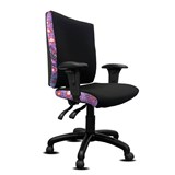 ORANGE DUST KATHERINE CHAIR WITH ARMS HIGH BACK 510 X 450 X 990MM SWAN BLACK