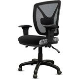 ORANGE DUST KIMBERLEY CHAIR WITH ARMS MESH BACK 510 X 490 X 1040MM DOTS BLACK