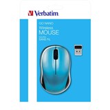VERBATIM GO NANO MOUSE WIRELESS CARIBBEAN BLUE