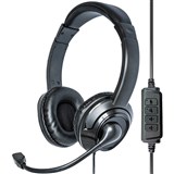 MOKI USB HEADPHONES WITH BOOM MICROPHONE BLACK