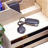 MOKI ACCMTAGKEY MOKITAG LEATHER KEYRING BLACK