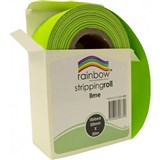 RAINBOW STRIPPING ROLL RIBBED 50MM X 30M LIME