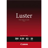 CANON LU101 LUSTER PHOTO PAPER 260GSM A3 WHITE PACK 20