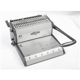 GOLD SOVEREIGN MGSX5 MANUAL BINDING MACHINE PLASTICWIRE COMB GREY