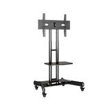 ATDEC ADTVC45 HEIGHT ADJUSTABLE MOBILE TV CART FOR 3265 INCH DISPLAYS BLACK