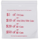 CUMBERLAND COIN PRESS SEAL BAG 60 MICRON 110 X 100MM CLEARRED PACK 100
