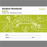 PROTEXT STUDENT NOTE BOOK DOUBLE RULED 12MMGUIDE 60GSM 32 PAGE 175 X 240MM KHAKI