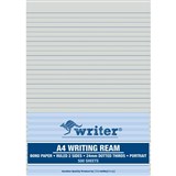 WRITER WRITING PAPER 60GSM 24MM DOTTED THIRDS PORTRAIT A4 500 SHEETS