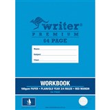 WRITER PREMIUM WORKBOOK PLAINQLD RULED YEAR 34 64 PAGE 100GSM 330 X 240MM WINDSURFER
